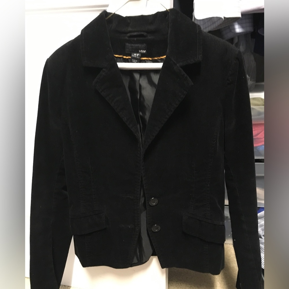 Black corduroy blazer